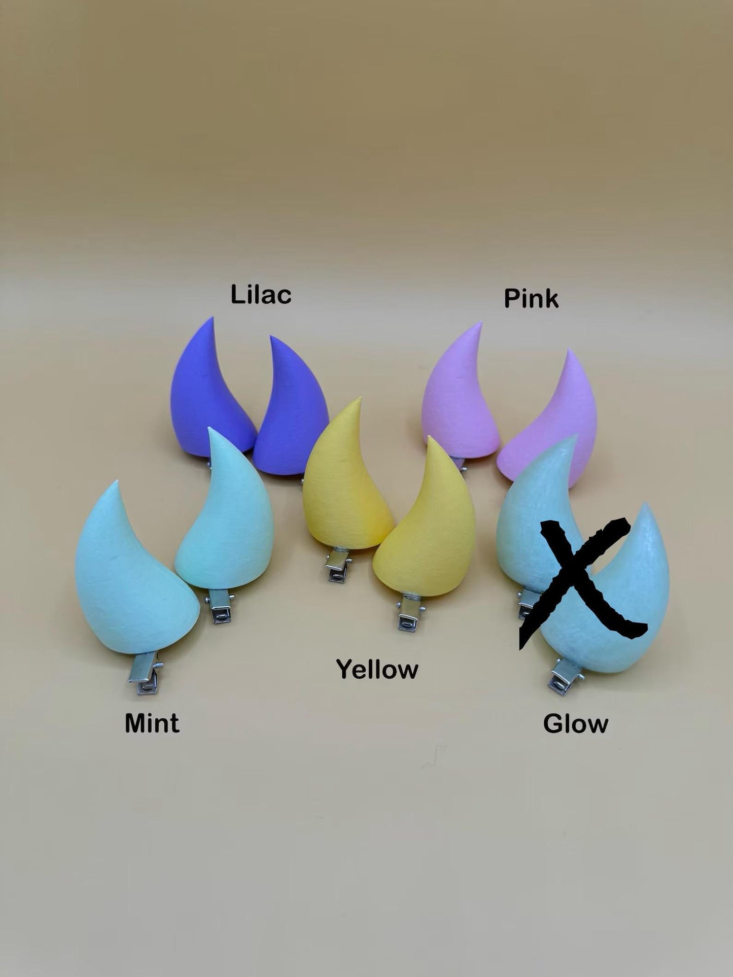 2 Inch Clip-On Horns